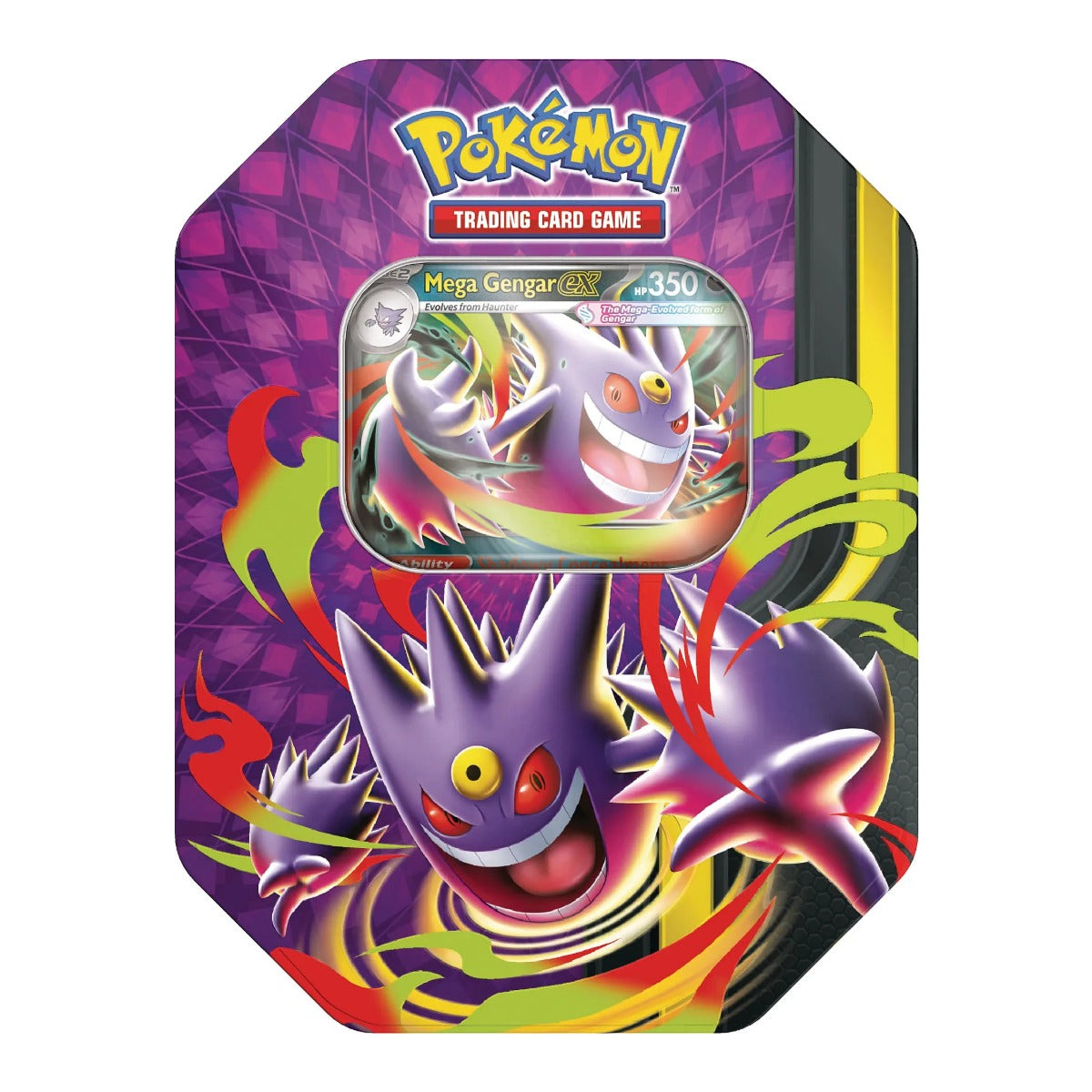 Pokémon Mega Moonlit Tins Mega Gengar ex Tin – trading card game