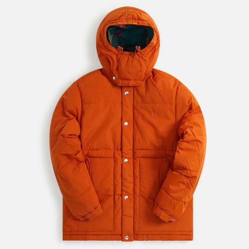 By Parra Trees in Wind Puffer Jacket 'Sienna Orange' – streetwear