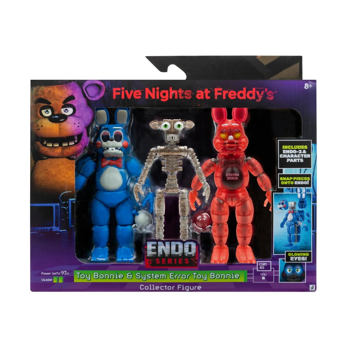 Jazwares Five Nights at Freddy's Endoskeleton Toy + System Error Bonny – collectible figure