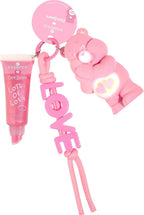 essence Care Bears lip gloss keychain 02 Lots Of Love: tube with applicator, bear and LOVE cord