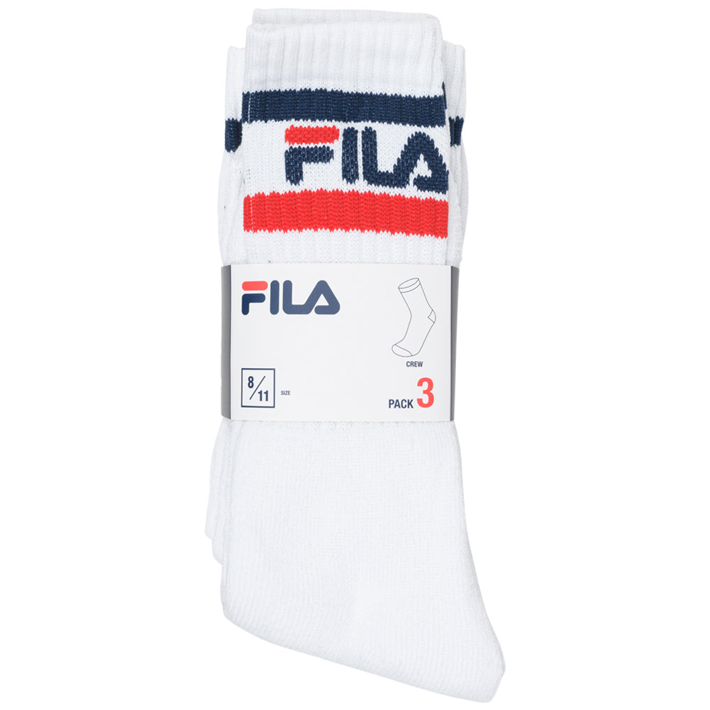FILA Unisex Sport Socks White 3-Pack – streetwear, photo 3