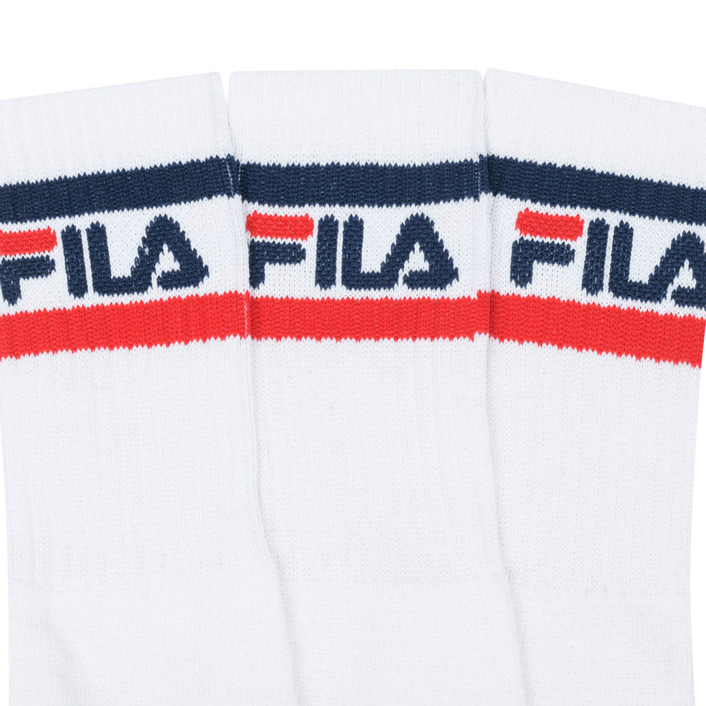 FILA Unisex Sport Socks White 3-Pack – streetwear, photo 4