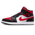 Nike Air Jordan 1 Mid 'Black Fire Red'