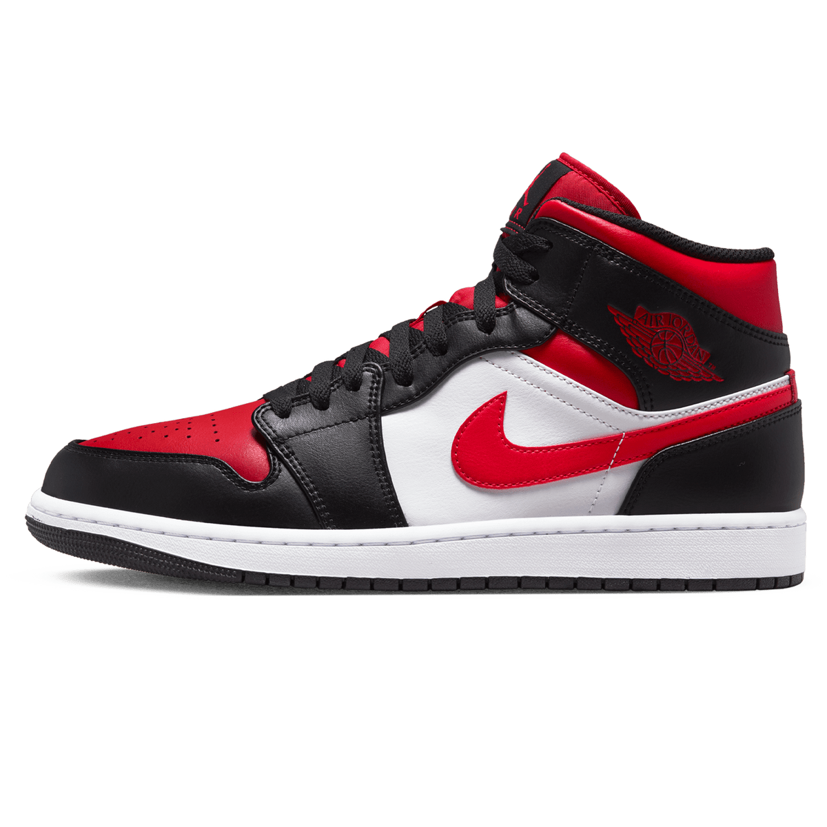 Nike Air Jordan 1 Mid 'Black Fire Red'