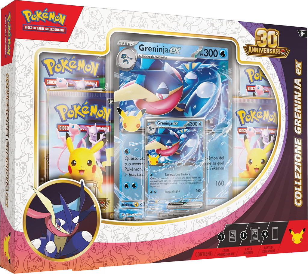 Pokémon TCG: 30th Celebration Greninja ex Box (Italian Language)