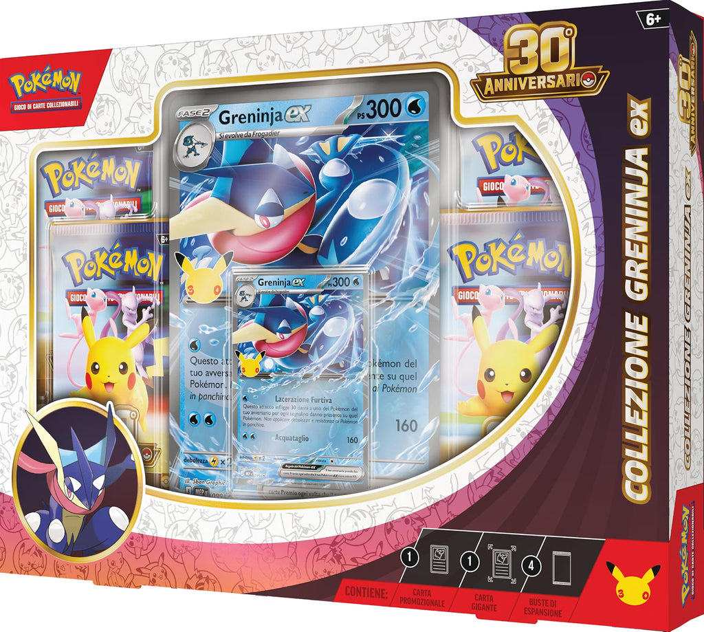 Pokémon TCG: 30th Celebration Greninja ex Box (Italian Language)