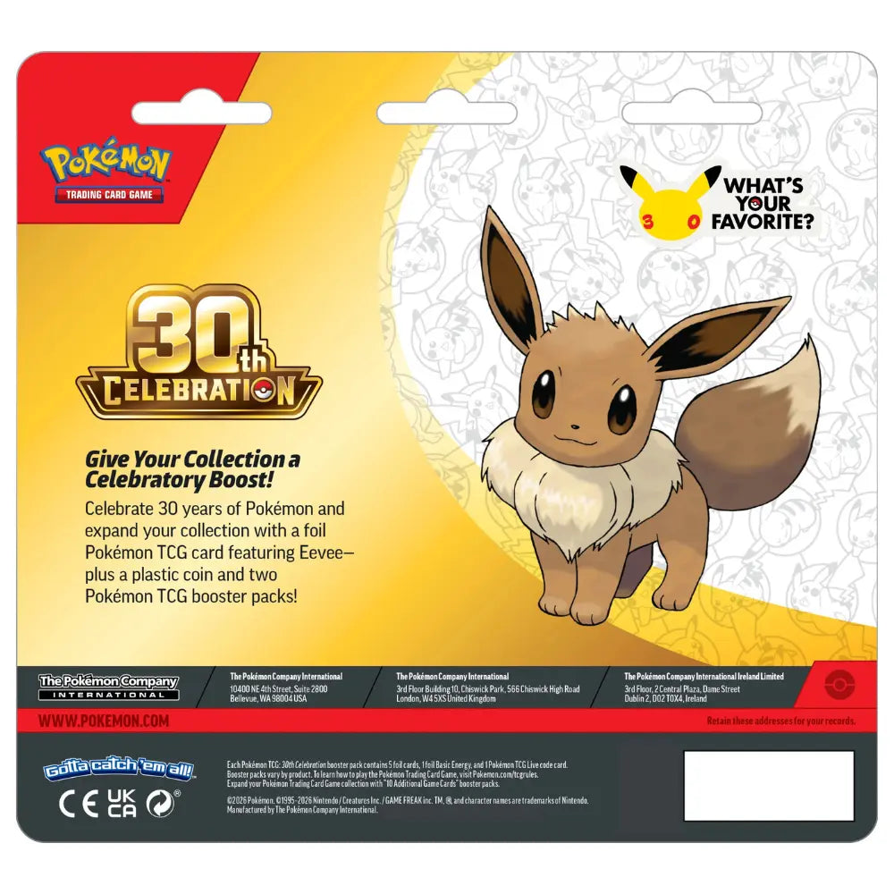 Pokémon 30th Celebration 2-Pack Blister