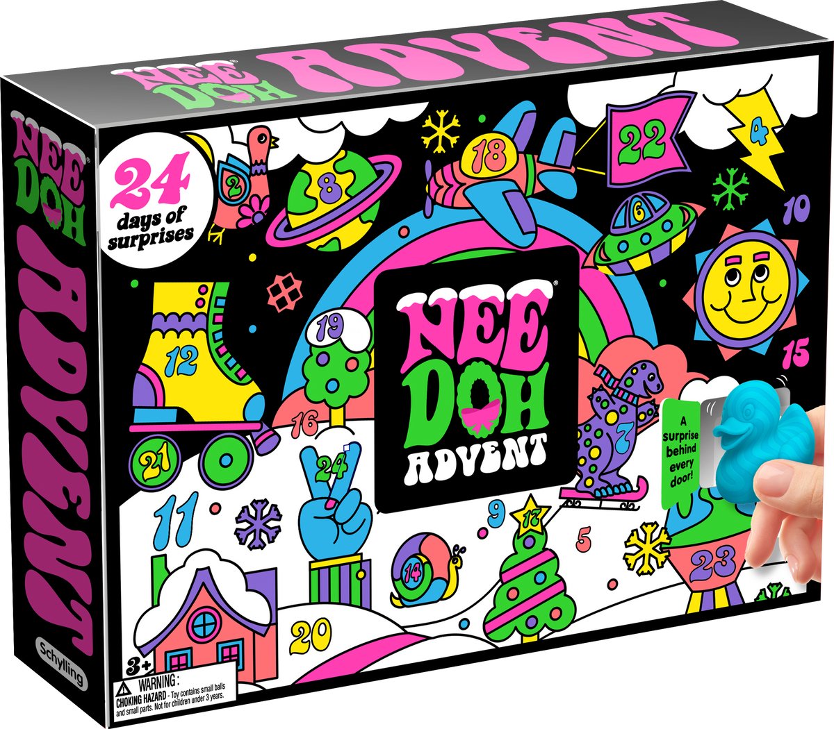 NeeDoh Adventskalender 2026 - 24 dagen Squishmas