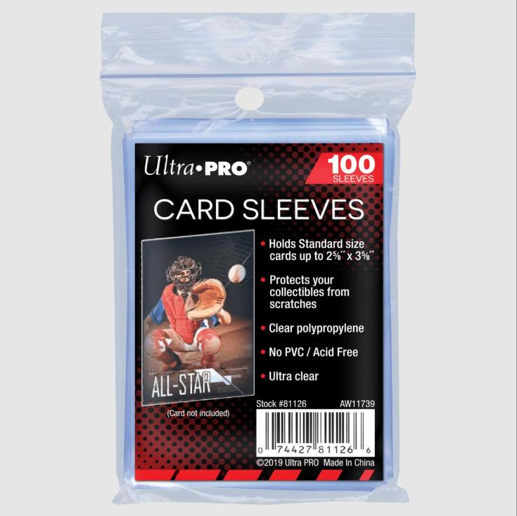 Ultra Pro Card Sleeves - Standard Regular Cards (100 Pieces)